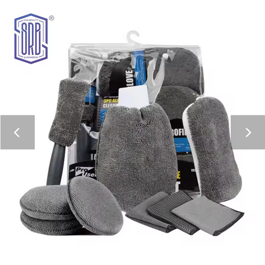 9-Piece Car Cleaning Kit - Car Detailing Tools Set